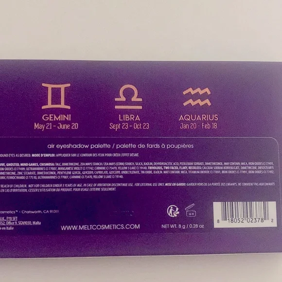 MELT COSMETICS AIR MINI EYESHADOW PALETTE - Picture 7 of 7